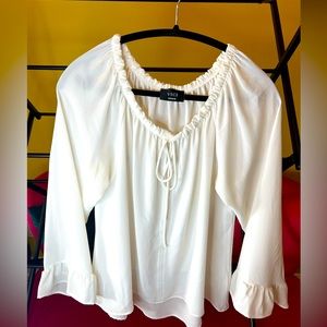 Vici white peasant top